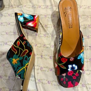 Floral sandals